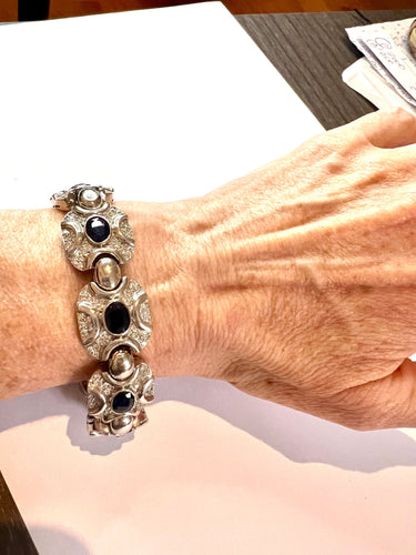 Bracelet BRACELET DIAMANTS ET SAPHIRS 58 Facettes Q924A
