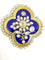 Collier Parure Napoléon lll or jaune, diamants, perles fines et décor émail bleu 58 Facettes