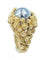 Bague GILBERT ALBERT. Bague or jaune et billes interchangeables 58 Facettes