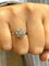 Bague 56 Bague marguerite platine diamants 58 Facettes