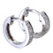 Boucles d'oreilles Créoles en or blanc, diamants 58 Facettes 063491