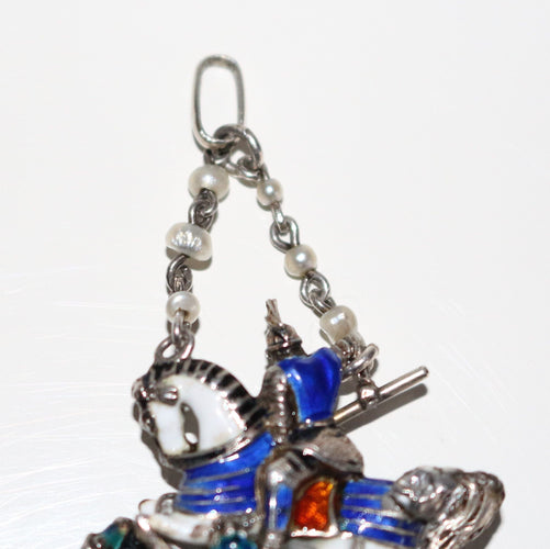 Pendentif Pendentif en argent émaillé 58 Facettes 508