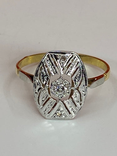 Bague 52 Bague 2 Ors, diamants 58 Facettes