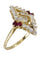 Bague 58 BAGUE MODERNE RUBIS ET DIAMANTS 58 Facettes 057831