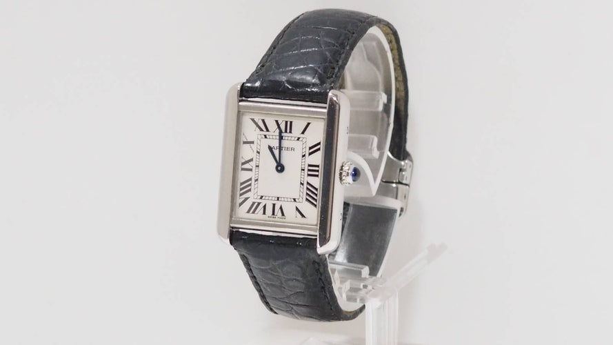 Montre Cartier - Montre Tank Solo en acier 58 Facettes 32152