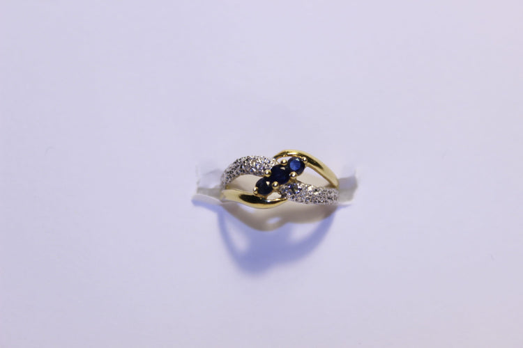 Bague 48 Bague Diamants et Saphirs 58 Facettes