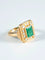 Bague 55 Bague Emeraude et Diamants 58 Facettes