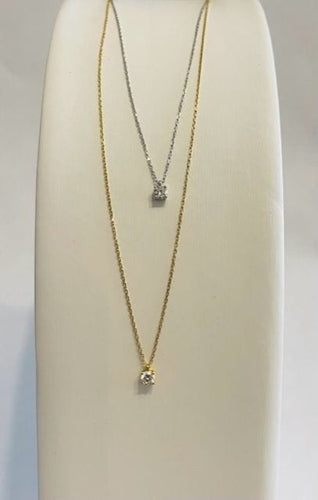Collier Collier diamant, or jaune 58 Facettes
