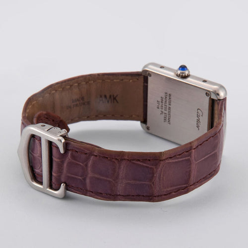 Montre Montre Cartier Tank Solo quartz en acier 58 Facettes