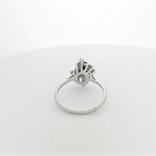 Bague 53 Bague florale Diamants Saphir 58 Facettes 27209