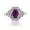 Bague 55 Bague art déco améthyste et diamants 58 Facettes 23-229