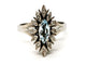 Bague 51 Bague Or blanc Aigue marine 58 Facettes 1752576CN