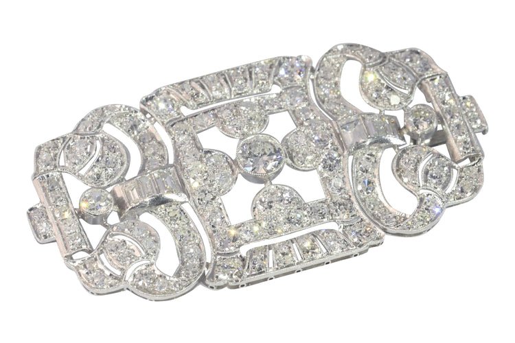 Broche Broche Art Déco, platine, diamant 58 Facettes 22354-0080