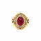 Bague 56 Bague cocktail Diamants Rubis 58 Facettes