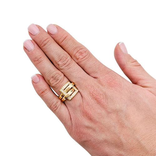 Bague 52 Bague Boucheron, "Déchaînée", or jaune, diamants. 58 Facettes 31207