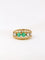 Bague Bague jarretière vintage émeraudes et diamants 58 Facettes J33