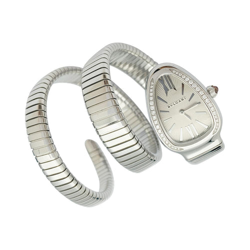 Montre Montre Bulgari Serpenti en acier, diamants. 58 Facettes 31837