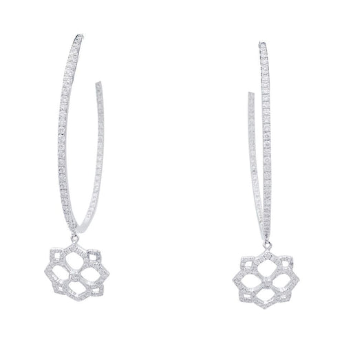 Boucles d'oreilles Boucles d'oreilles Messika, "Eden", or blanc, diamants. 58 Facettes 33017