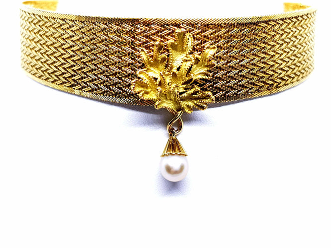 Collier Collier Ras de cou Or jaune Perle 58 Facettes 947222CD
