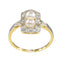 Bague 52 Bague de fiançailles diamant perle Art Déco 58 Facettes 23271-0580