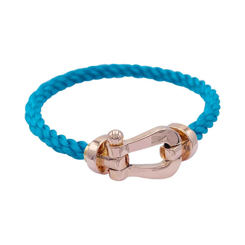 Bracelet Bracelet Fred, "Force 10", or rose et acier. 58 Facettes 32377