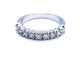 Bague 53 Bague Demie alliance Or blanc Diamant 58 Facettes 578775RV