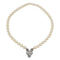 Collier Collier perles, or blanc et diamants. 58 Facettes 30937