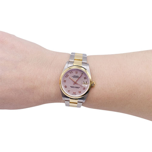 Montre Montre Rolex, "Oyster Perpetual Datejust", or et acier. 58 Facettes 32262
