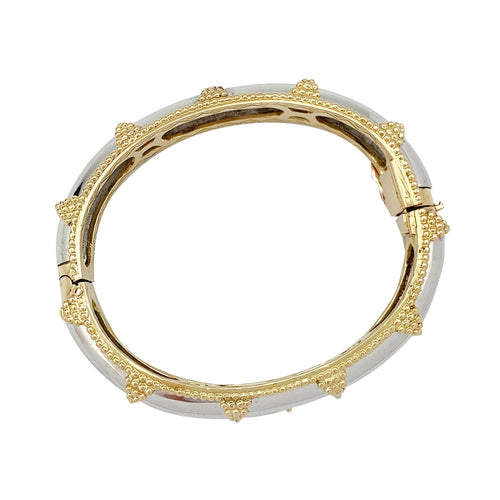 Bracelet Bracelet A.Reza en or blanc et or jaune. 58 Facettes 30723