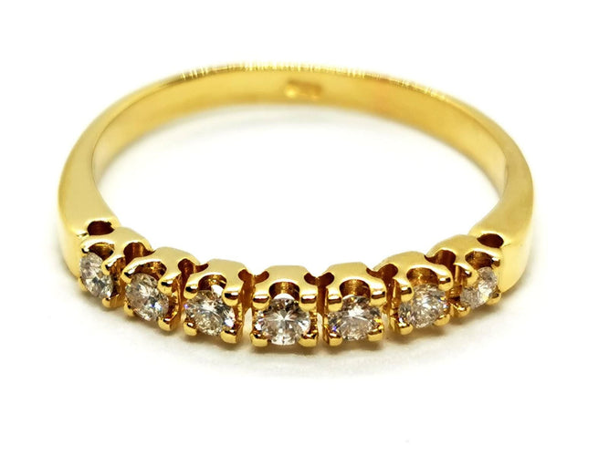 Bague 54 Bague Alliance Or jaune Diamant 58 Facettes 1820063CN