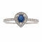 Bague 54 Bague Or blanc Saphir 58 Facettes 2687238CN