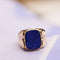 Bague 67 Chevalière lapis lazuli en or jaune 58 Facettes 23-230