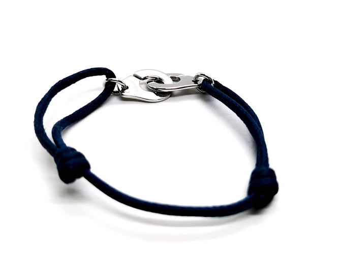 Bracelet Dinh Van Bracelet Cordon Menottes Or blanc 58 Facettes 1292103CN