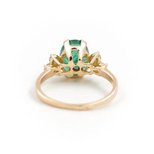 Bague 53 Bague Or jaune Emeraude 58 Facettes 1751507CN