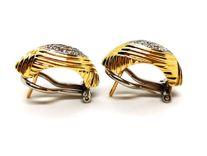 Boucles d'oreilles Boucles d'oreilles Or jaune Diamant 58 Facettes 1442764CN