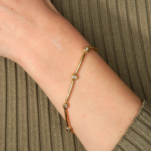 Bracelet BRACELET "LIO" OR & DIAMANTS 58 Facettes B0/220060