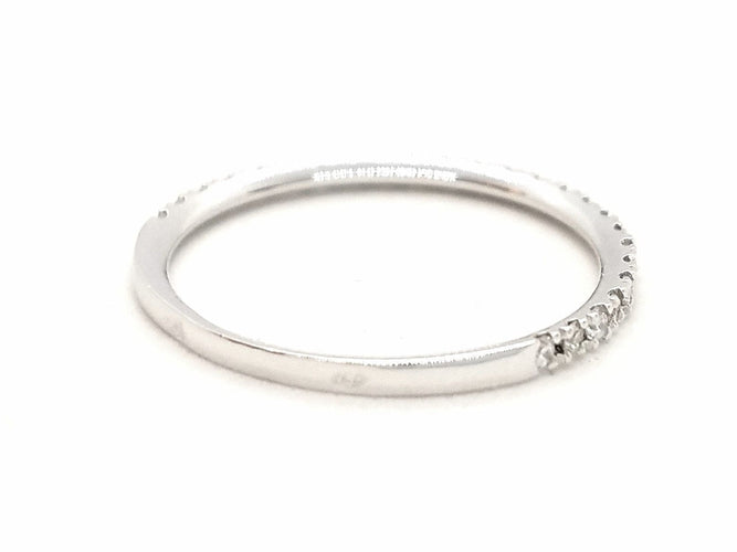 Bague 54 Bague Alliance Or blanc Diamant 58 Facettes 578786RV