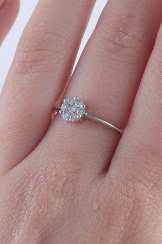 Bague Bague Or Blanc sertie de diamants 58 Facettes