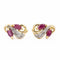Boucles d'oreilles Boucles d'oreilles Puces Or jaune Rubis 58 Facettes 1667885CN