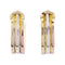 Boutons de manchette Boutons de manchettes Cartier Mini Ressort CC trois ors. 58 Facettes 32489