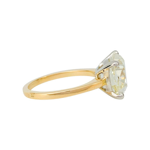 Bague 54.5 Bague diamant 5,97 carats, or et platine. 58 Facettes 31129