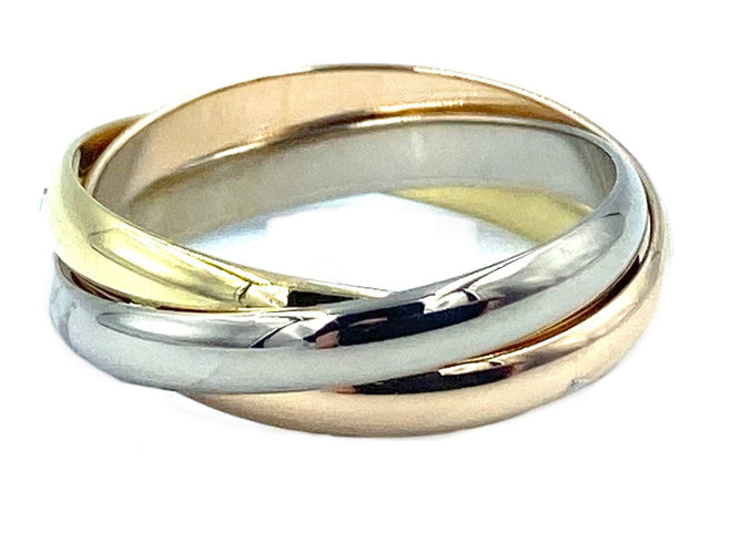 Bague Cartier. Collection Trinity, alliance 3 ors PM 58 Facettes