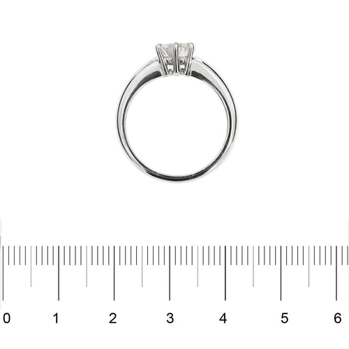 Bague 54 Bague solitaire Or blanc Diamant 58 Facettes 4114