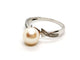 Bague 54 Bague Or blanc Perle 58 Facettes 1141388CD