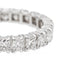 Bague 55.5 Bague Alliance américaine Or blanc Diamant 58 Facettes 2602110CN