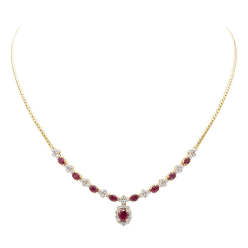 Collier Collier Or jaune Rubis 58 Facettes 2414554CN