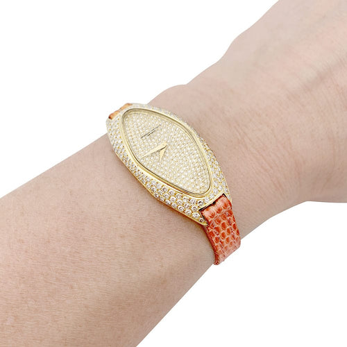Montre Montre Vacheron & Constantin, or jaune et diamants. 58 Facettes 33272