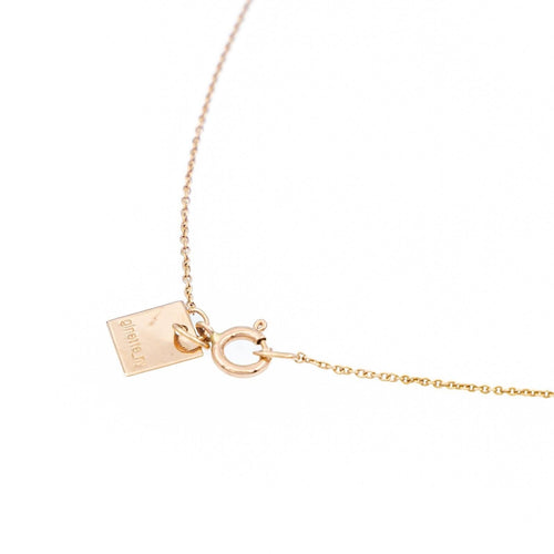 Collier Ginette NY Collier Jumbo Tanger on Chain Or rose 58 Facettes 2322867CN