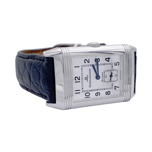 Montre Montre Jaeger Lecoultre, Reverso Classique, acier, cuir. 58 Facettes 32440