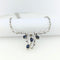 Collier Collier en or blanc diamants et saphirs 58 Facettes 24336